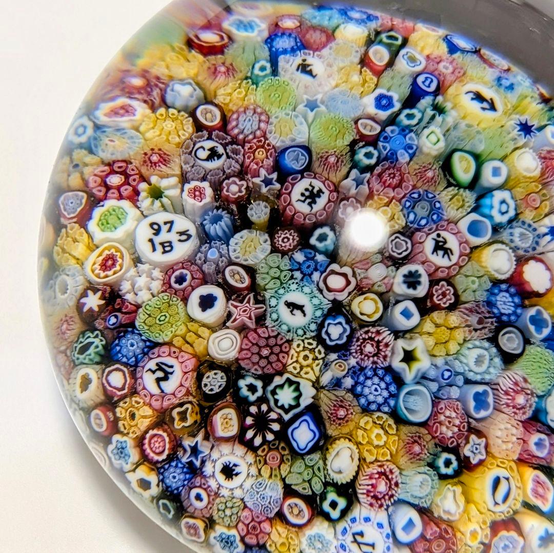 ＊希少！＊ バカラ ミルフィオリ 千の花 クリスタル ペーパーウェイト 12星座