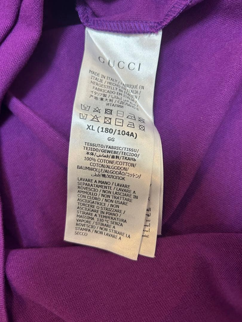 グッチ × ザ・ノースフェイス コラボ ロンT パープル XL