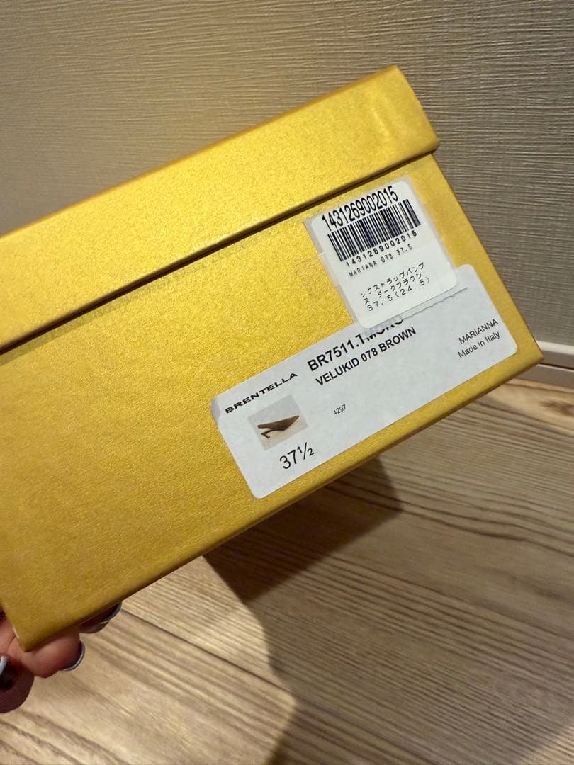 【ttams】BRENTELLAスエードバックストラップパンプス 37.5