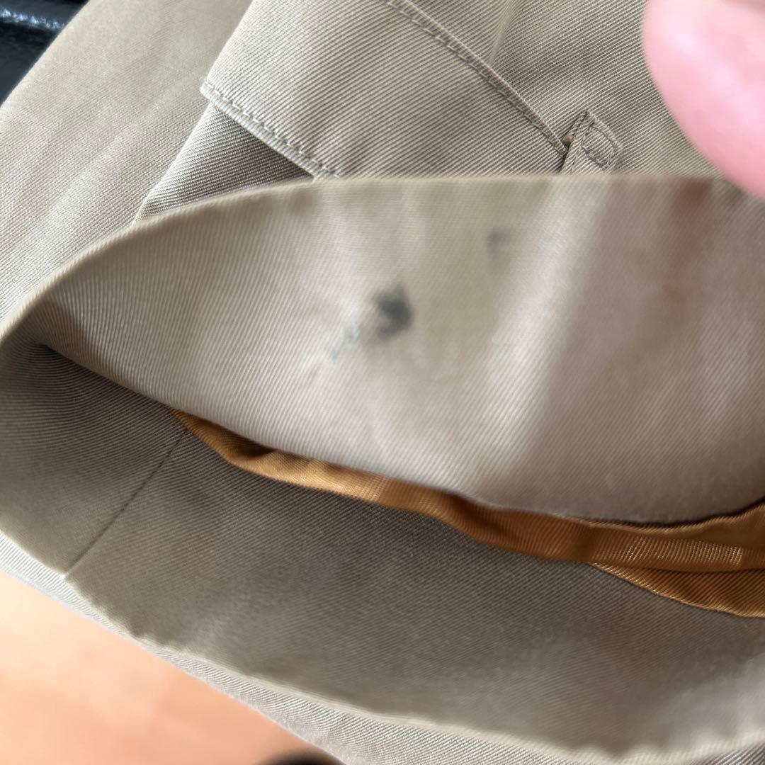 m*す様 カーキ トレンチコート ダブルブレスト