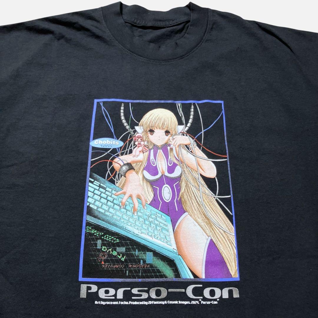 【L/XL】ちょびっツ ちぃ DEFCON7.0オマージュ アニメ Tシャツ