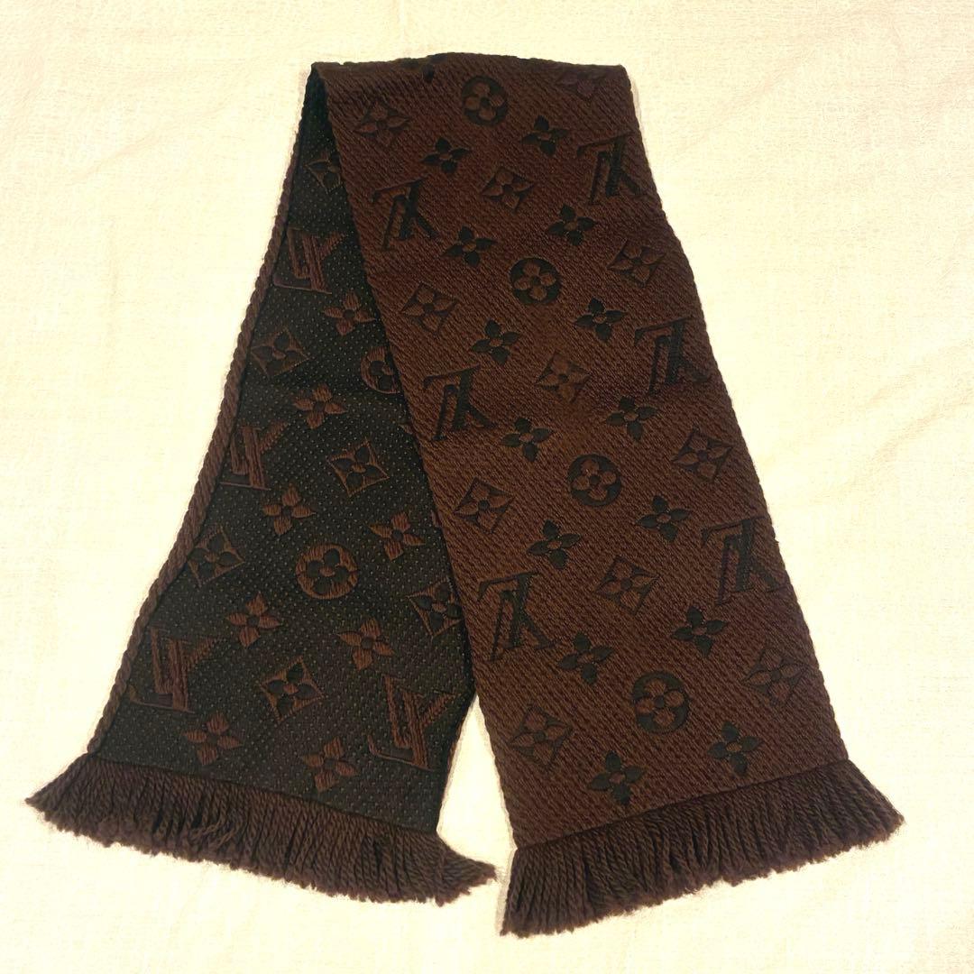 LOUIS VUITTON ルイヴィトン マフラー　ブラウン
