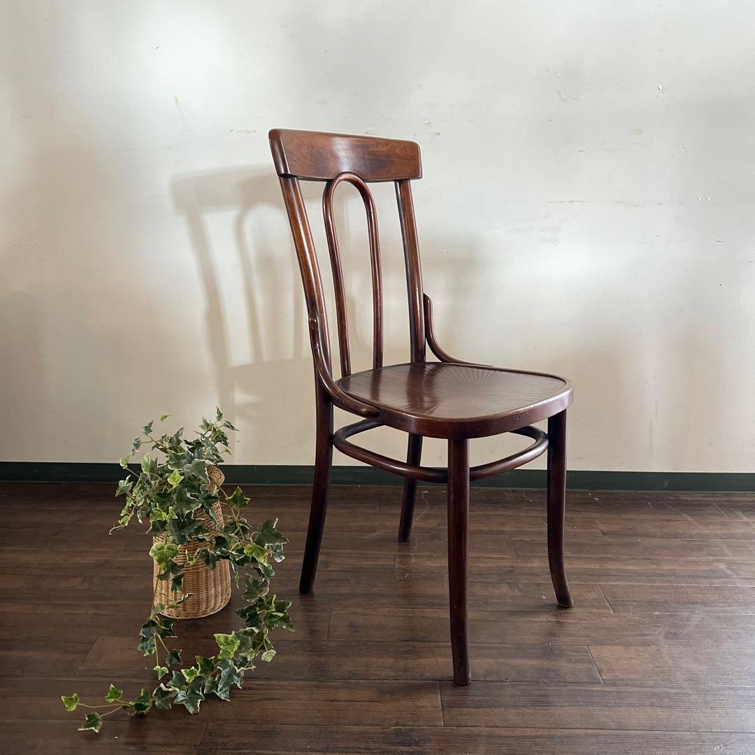k967r115 曲げ木が美しいベントウッドチェア 英国アンティーク家具