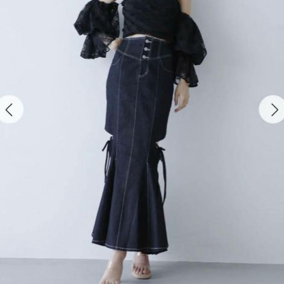 randyカットアウトマーメイドデニムスカート Mサイズ