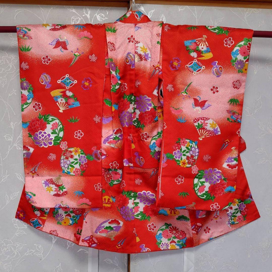 RK383アンティーク子供着物着丈72センチ裄丈35センチ正絹綺麗美品