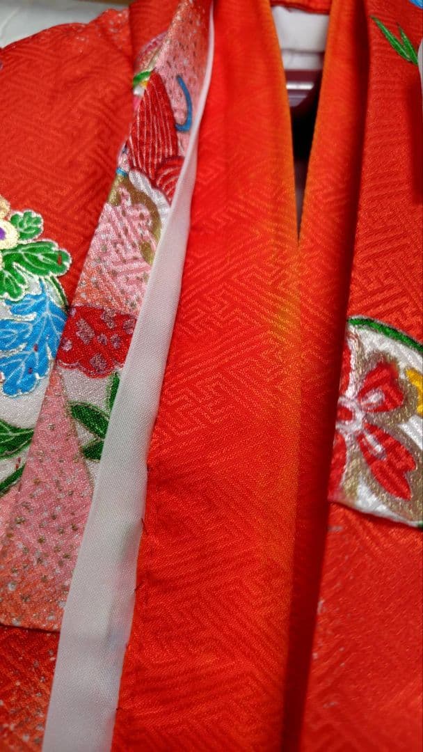 RK383アンティーク子供着物着丈72センチ裄丈35センチ正絹綺麗美品