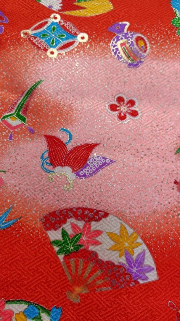 RK383アンティーク子供着物着丈72センチ裄丈35センチ正絹綺麗美品