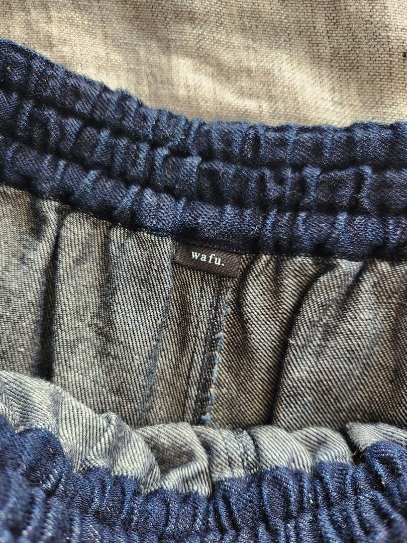 wafu.【リネンデニム】みんな大好き 一番使いやすいシルエットのデニムパンツ