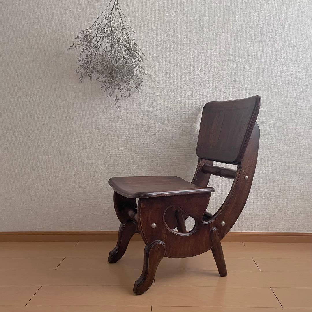 アンティークチェア ラウンジチェア 無垢 イギリス フランス カントリー 民芸