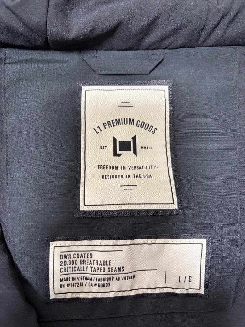 L1 AFTERSHOCK スノージャケット 黒 メンズL 新品未使用