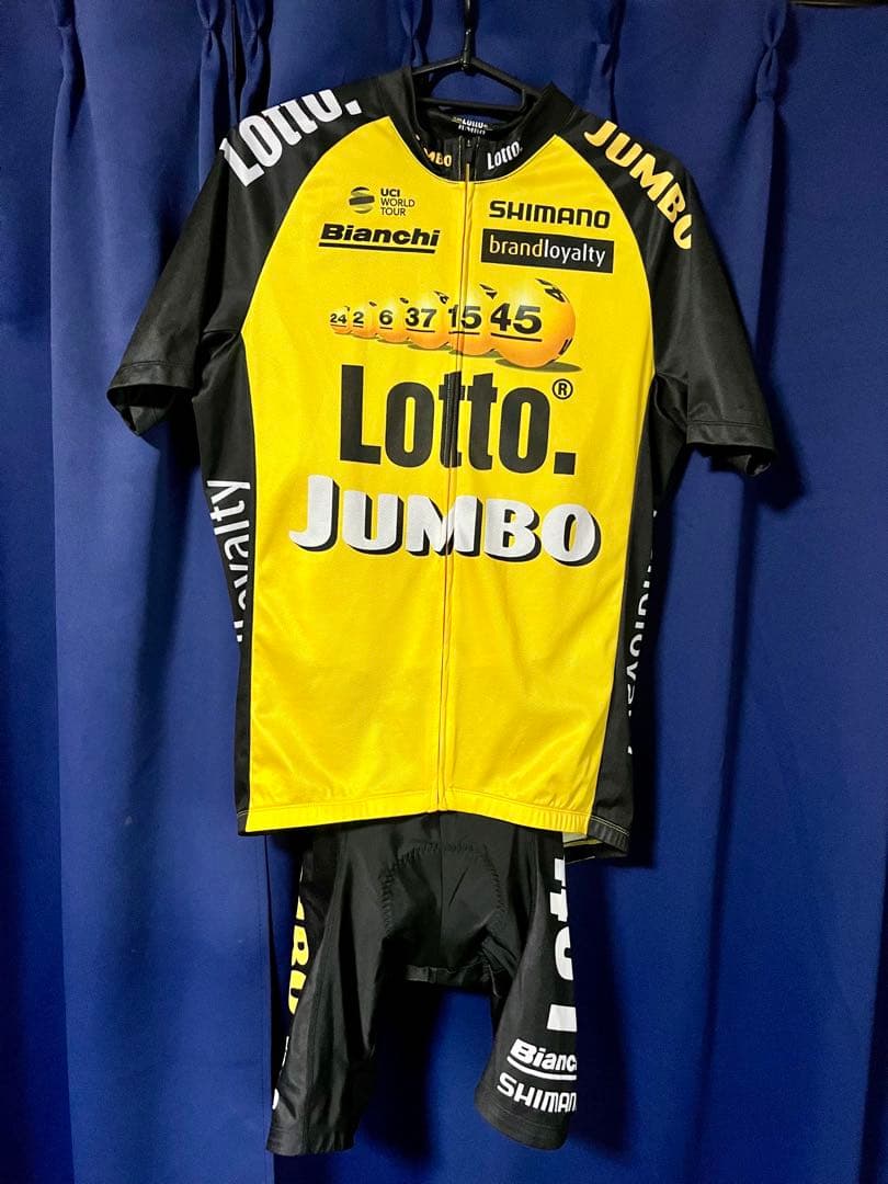 シマノ⭐️Lotto Jumbo／ロット・ユンボ ⭐️ジャージ上下セット⭐️ビアンキ