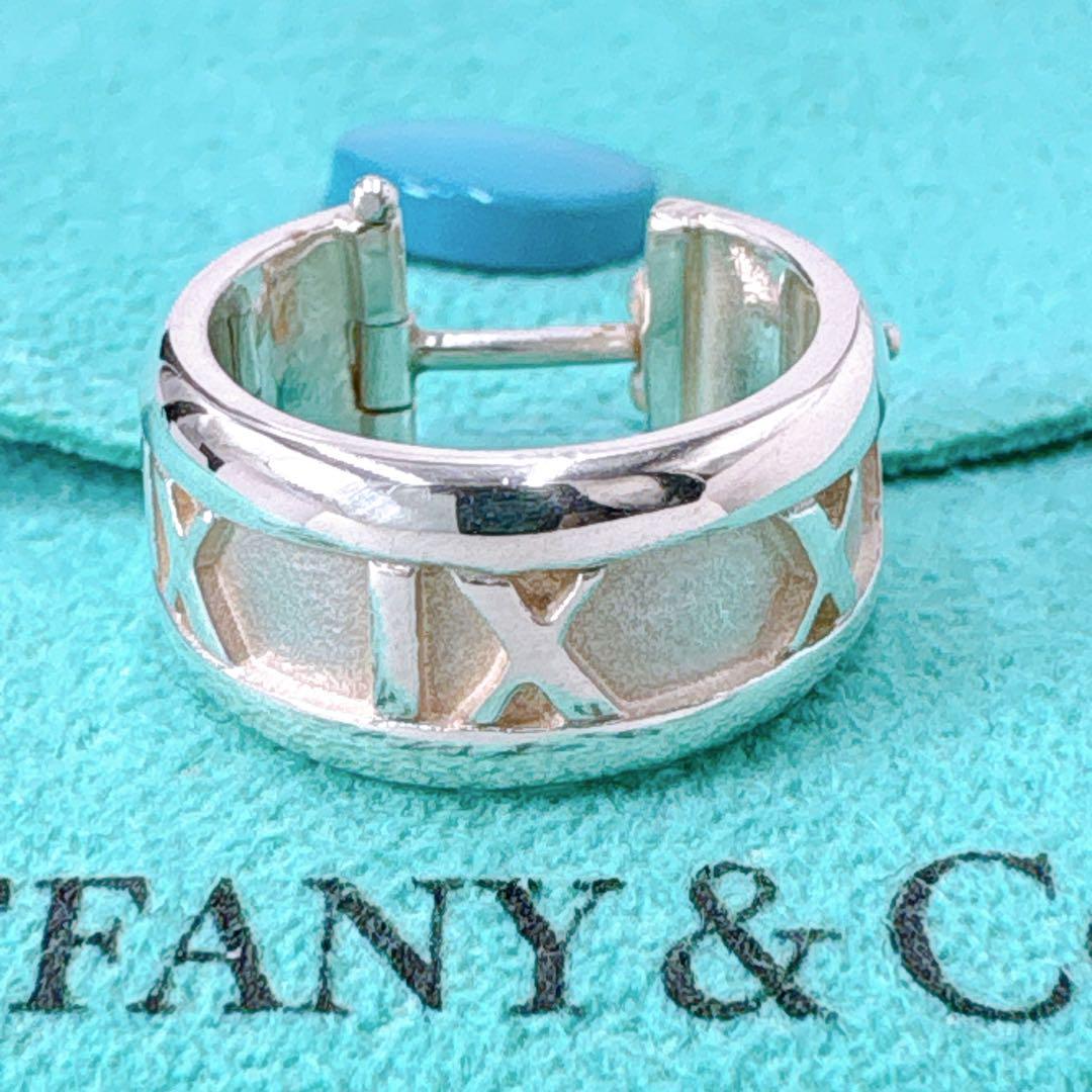 極美品 ティファニー アトラス フープ ピアス シルバー925