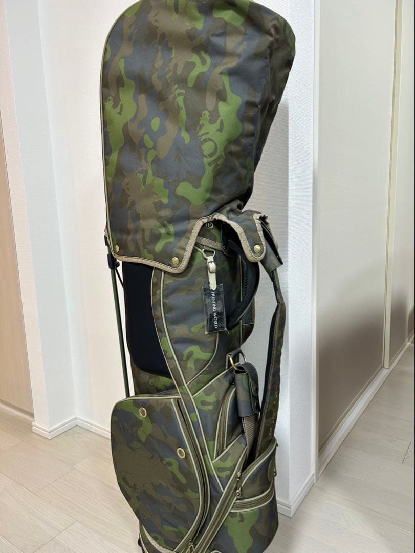 【新品】HUNTING WORLD ゴルフ キャディバッグ　トラベルカバー付き