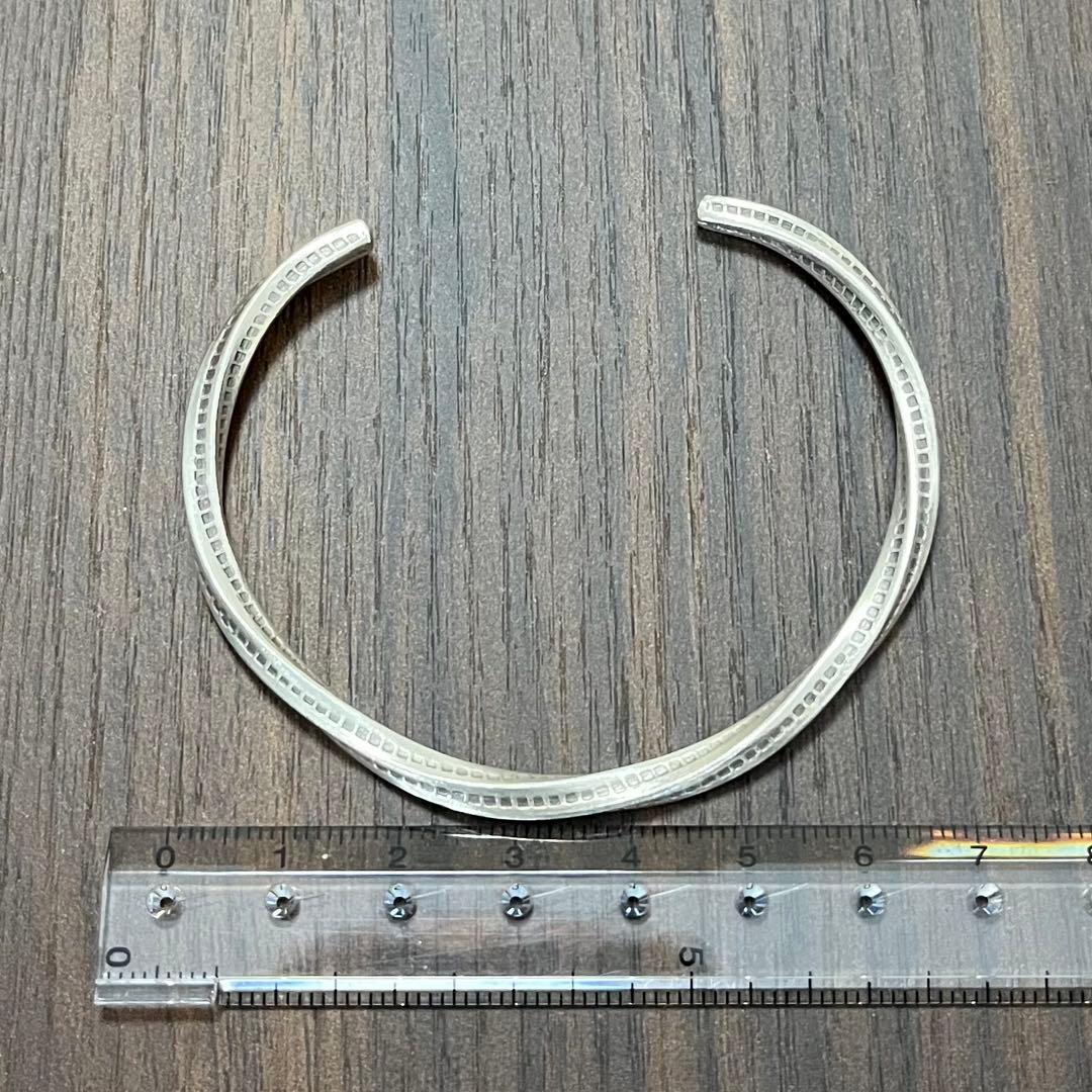 【新品・未使用】バングル カレンシルバー ハンドメイド　純銀97% カレン族