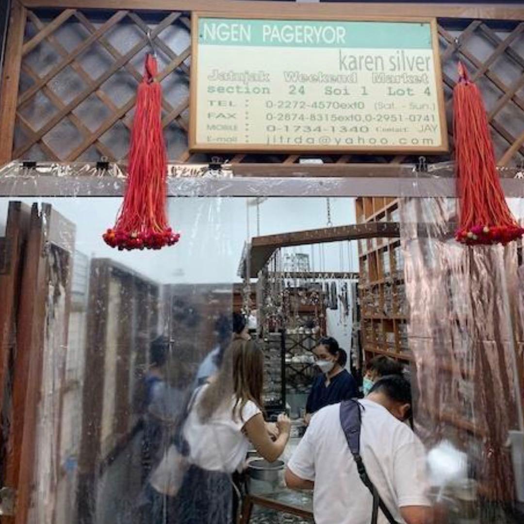 【新品・未使用】バングル カレンシルバー ハンドメイド　純銀97% カレン族