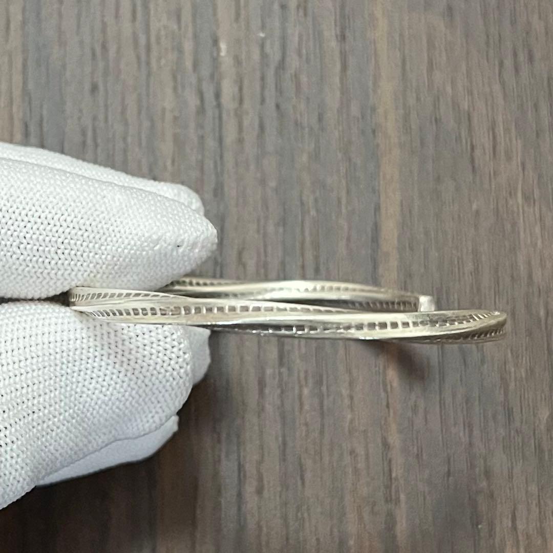 【新品・未使用】バングル カレンシルバー ハンドメイド　純銀97% カレン族