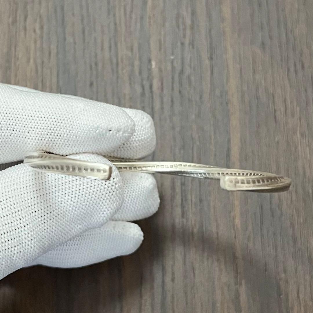 【新品・未使用】バングル カレンシルバー ハンドメイド　純銀97% カレン族