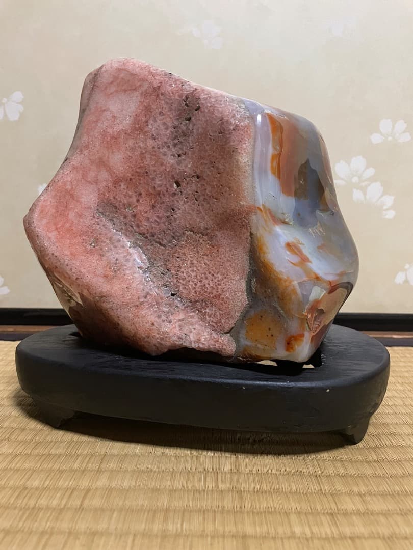 天然石 観賞石　台座付