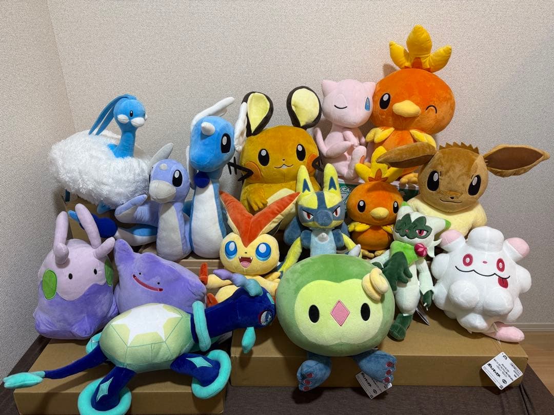 ポケモン ぬいぐるみ16体セット　ビクティニ・ニャローテ・テラパゴス他まとめ売り