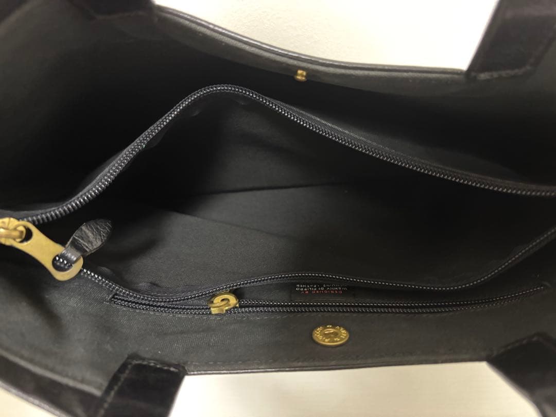 【1月限定セール】イルビゾンテ トートバッグ　ブラック　レザー