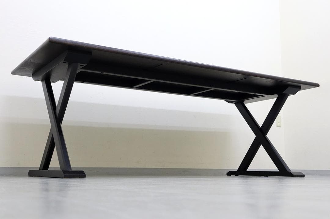 美品 TIME & STYLLE ダイニングテーブル 無垢材 旭川家具 6人用