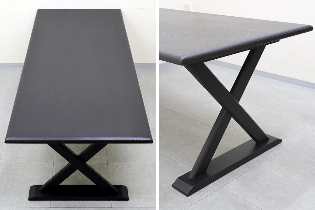 美品 TIME & STYLLE ダイニングテーブル 無垢材 旭川家具 6人用