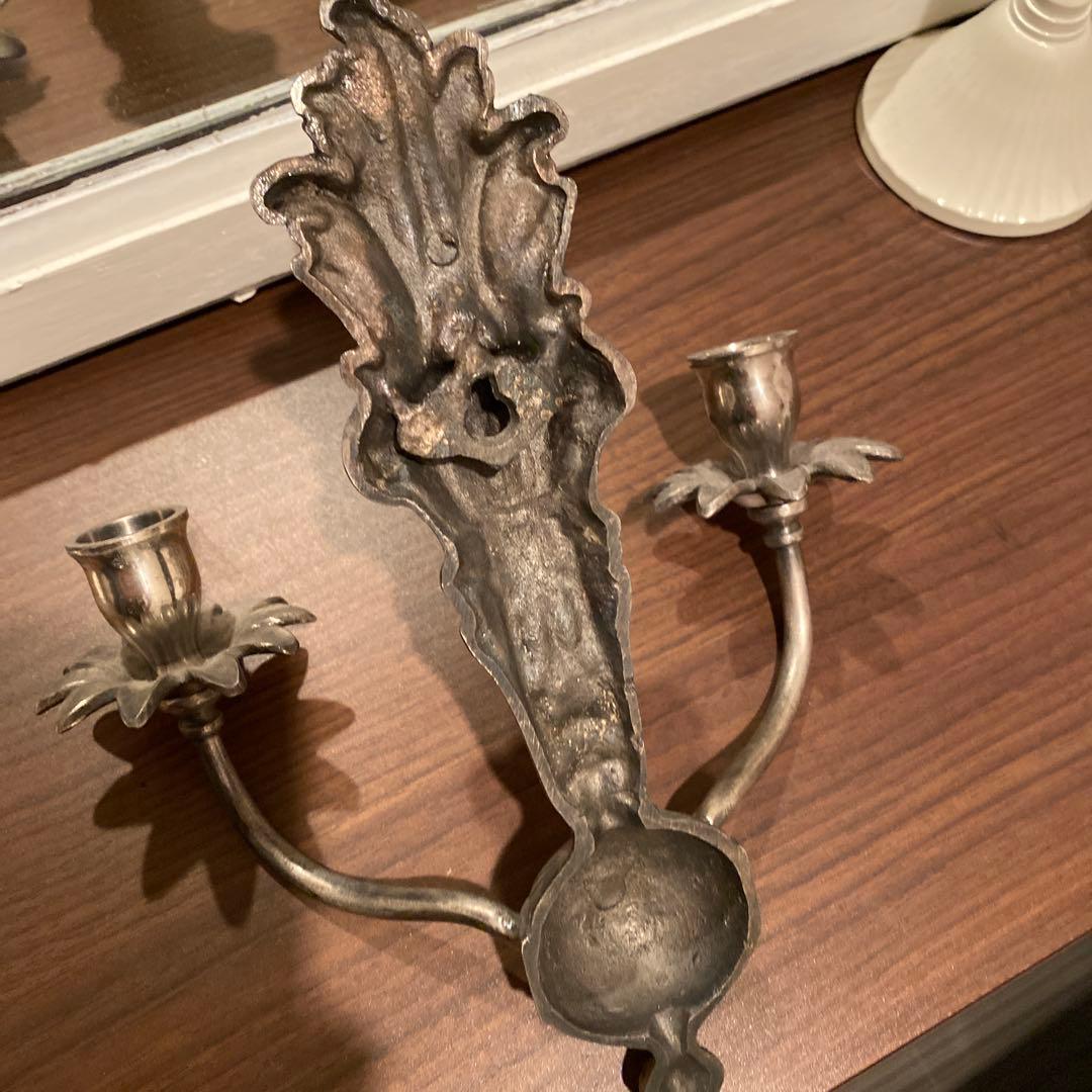 アンティーク風　ウォール　キャンドルホルダー