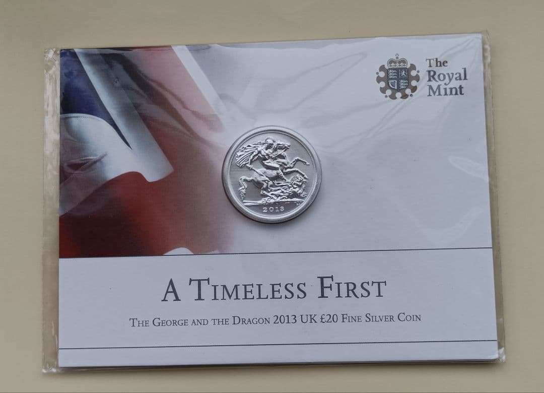 英国 イギリス ￡20銀貨999ag 15.71g 27mm ジョージとドラゴン