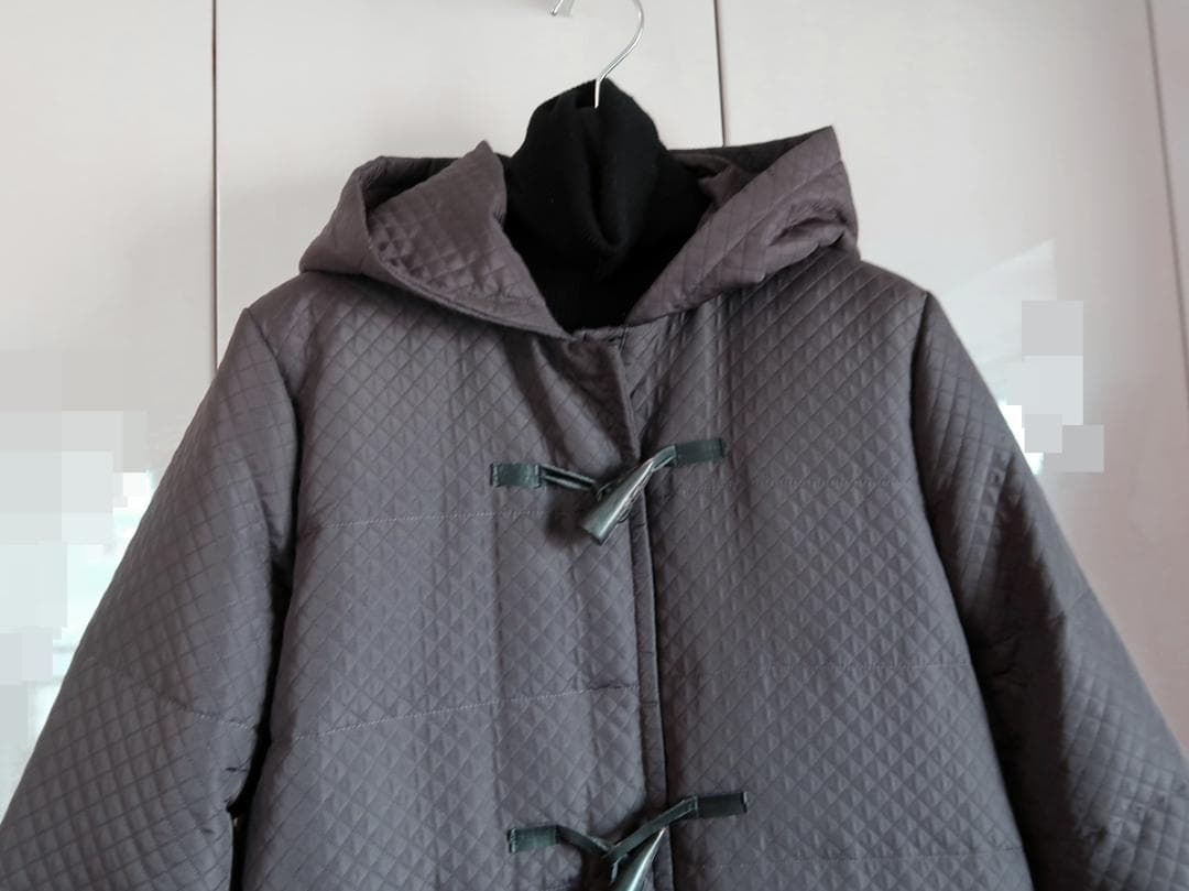 美品■セオリーリュクス■フード付き　ダッフルダウンコート■カーキ■size40