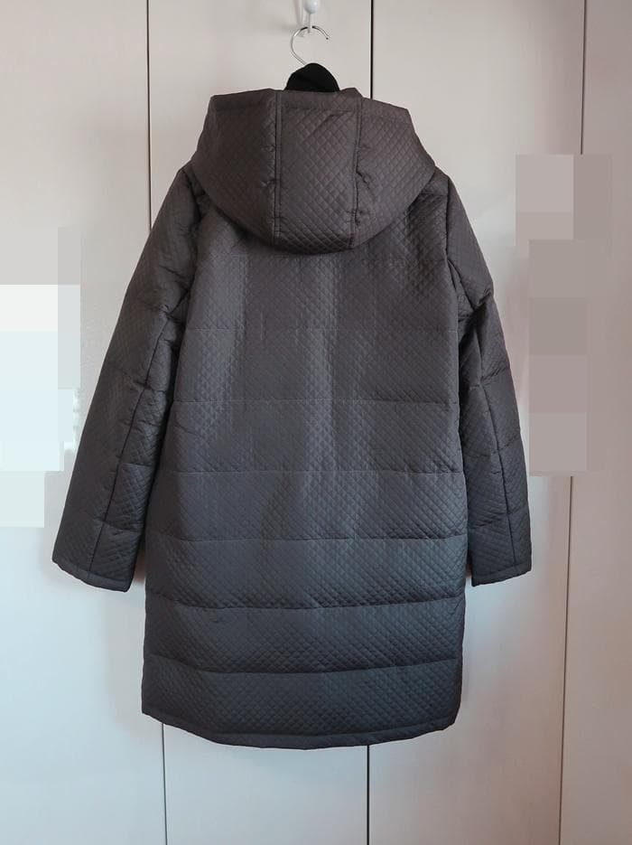 美品■セオリーリュクス■フード付き　ダッフルダウンコート■カーキ■size40