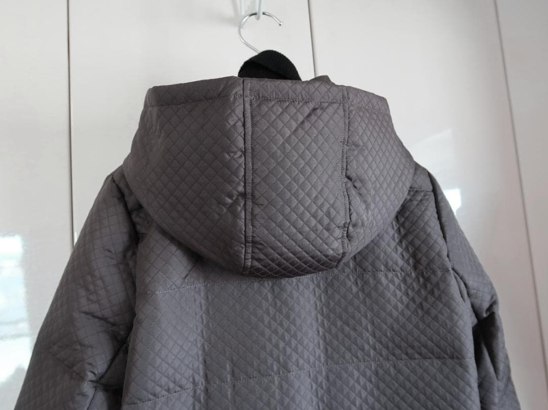 美品■セオリーリュクス■フード付き　ダッフルダウンコート■カーキ■size40