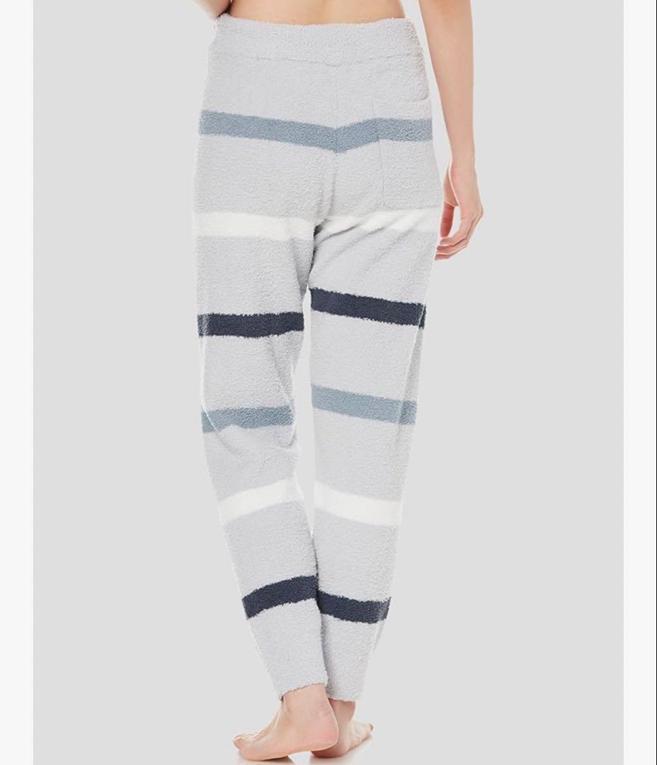 新品ジェラートピケ ベビモコマルチボーダーパーカーとロングパンツセット