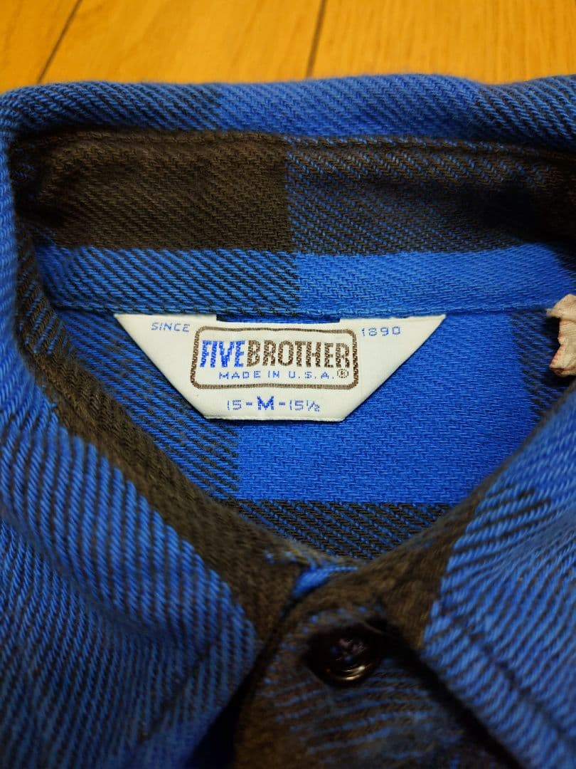 FIVE BROTHER ネルシャツ バッファローチェック 70s〜80s