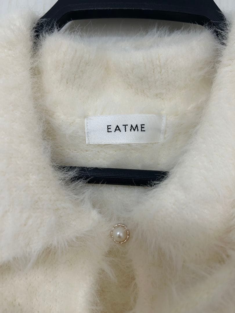 EATME シャツカラーアンサンブルニットTOP ホワイト