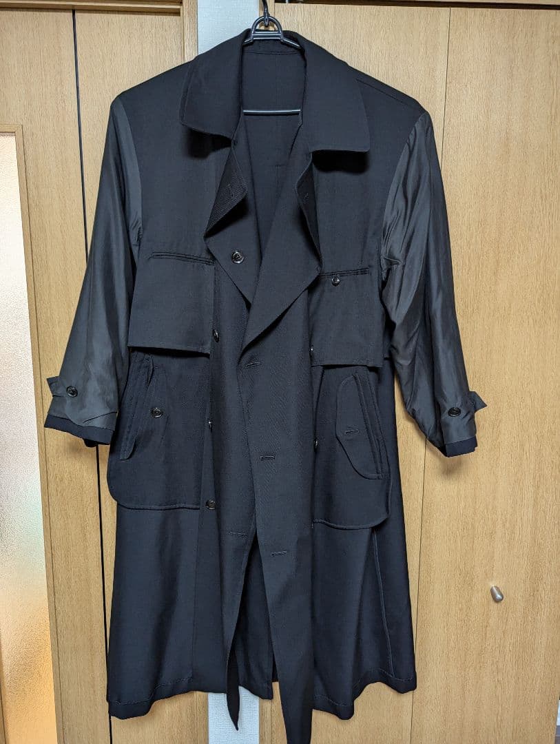 ジャケット・アウター YOKE REVERSIBLE DOUBLE BREASTED COAT
