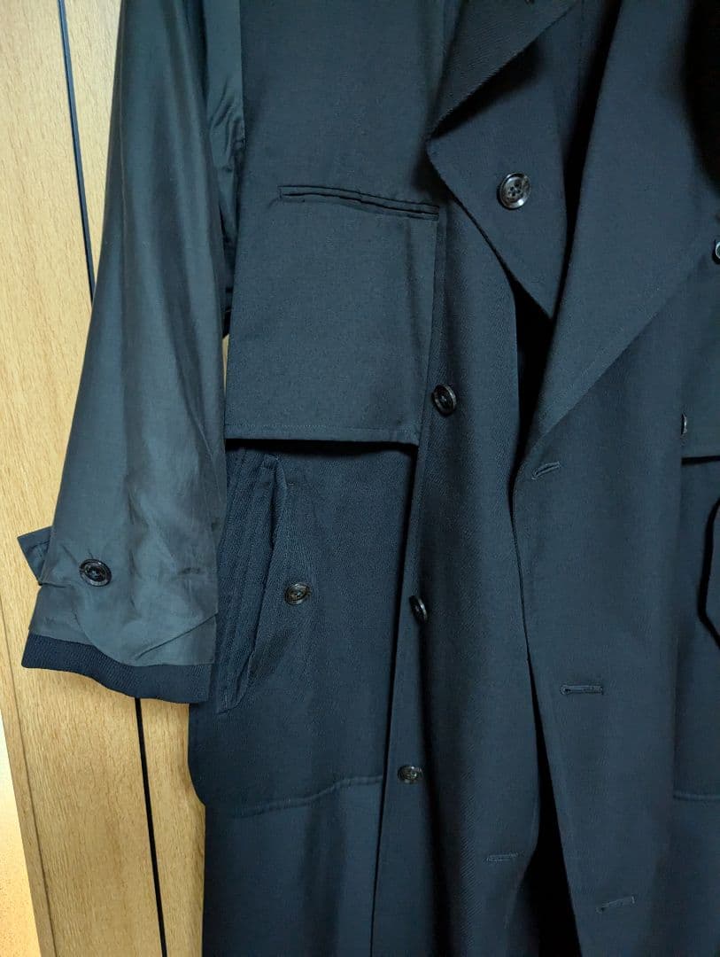 ジャケット・アウター YOKE REVERSIBLE DOUBLE BREASTED COAT