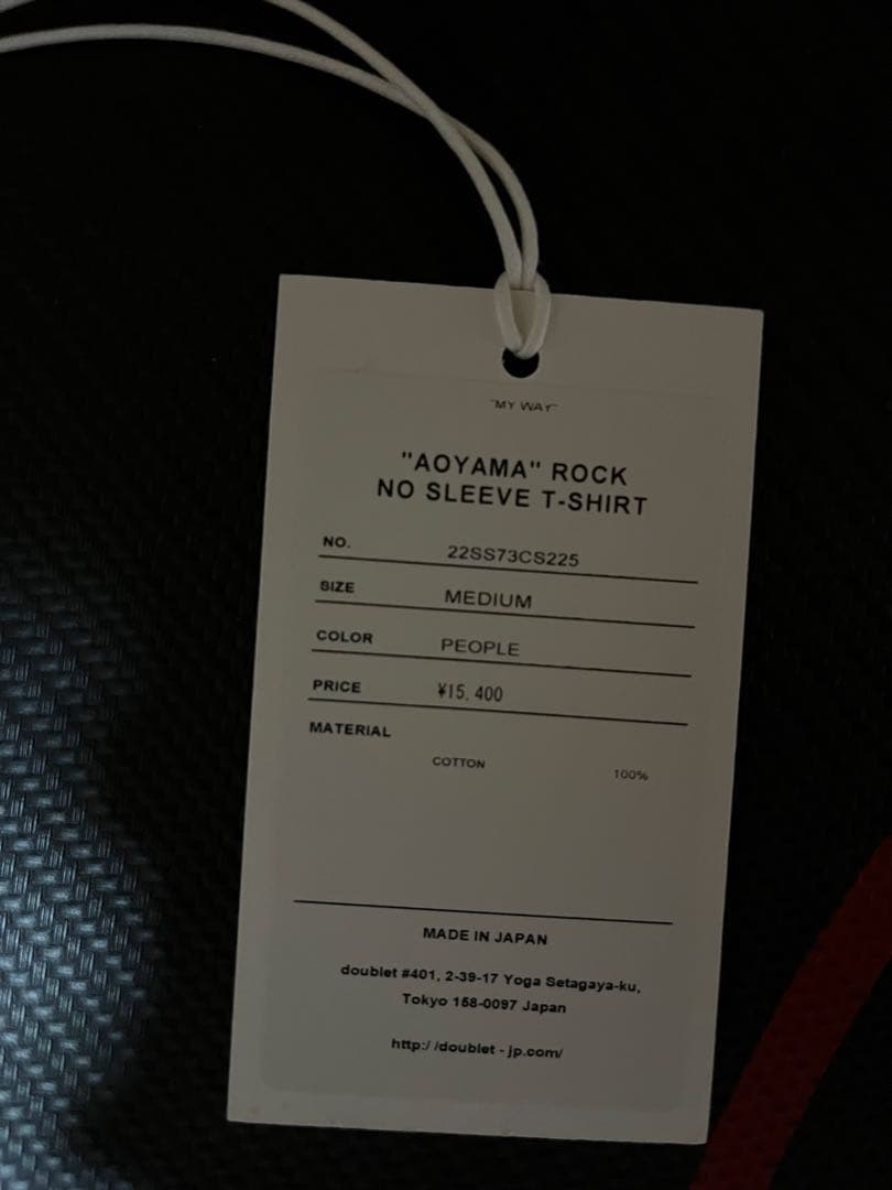 doublet 洋服の青山　タンクトップ　ノースリーブ