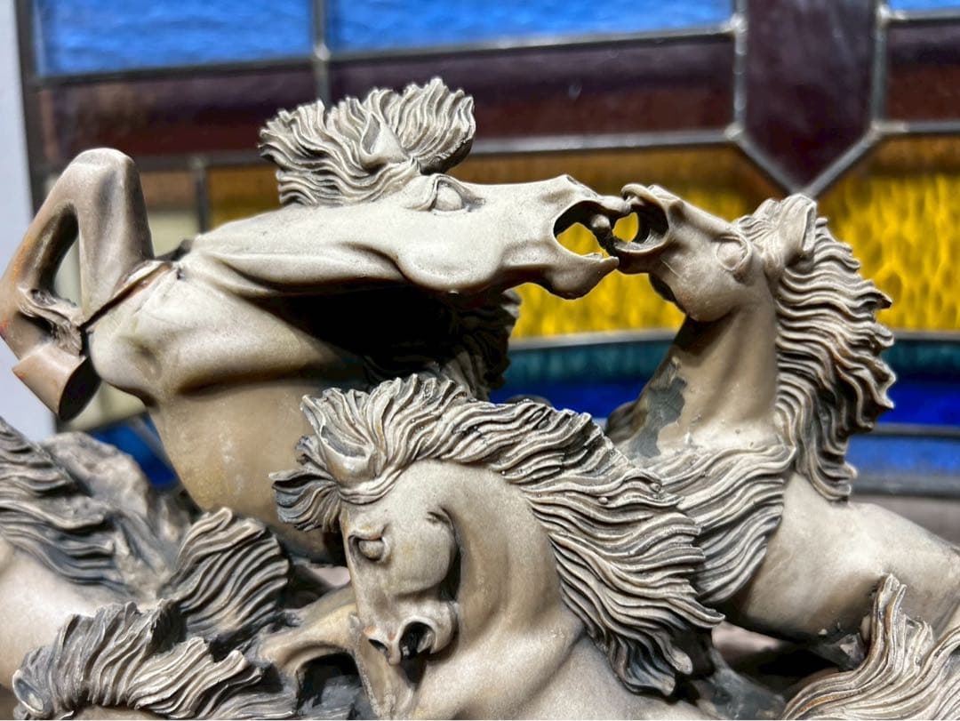 九頭馬 うまくいく 馬 置物 縁起物 風水 難あり インテリア