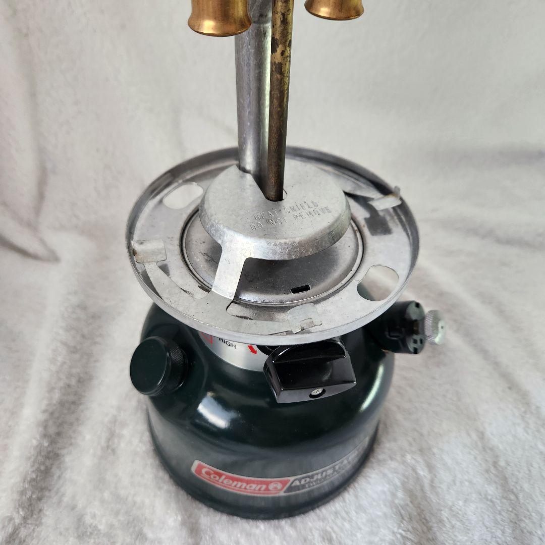 【美品】アメリカ産 コールマン ランタン ツーマントル ガソリン 付属品付き