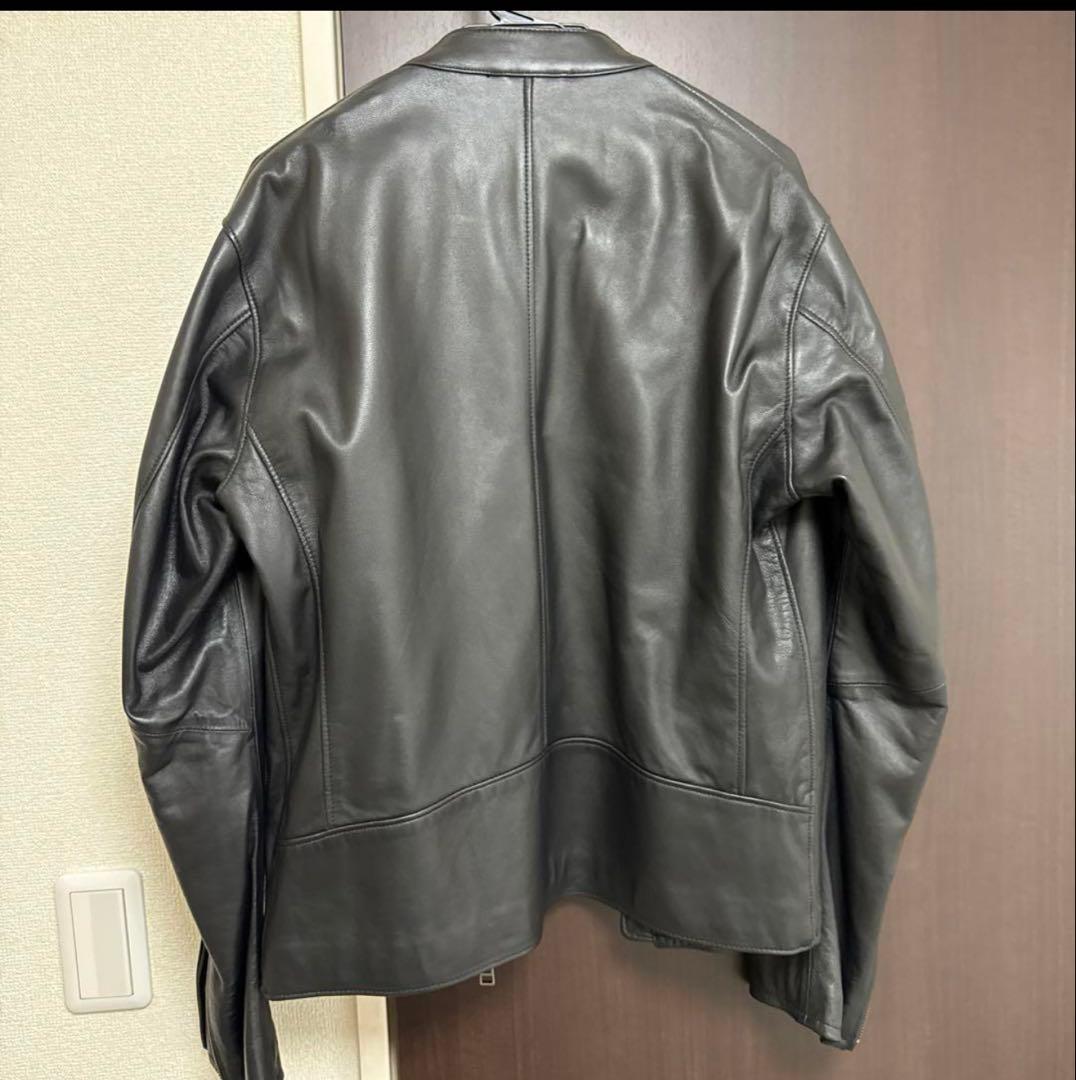 B:MING by BEAMS ブラック レザー シングルライダースジャケット