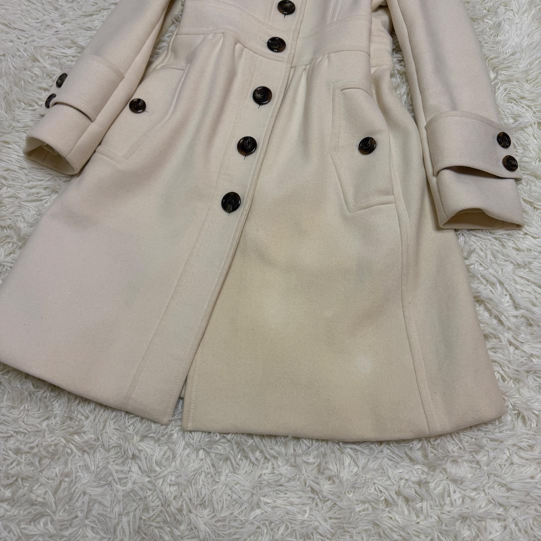 BURBERRY BLUE LABEL ウールコート ノバチェック裏地 白