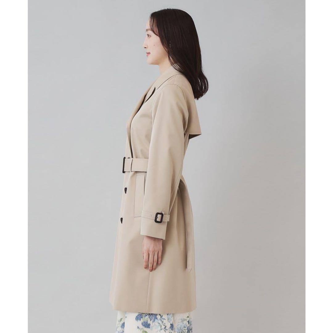 はな　通勤トレンチコート大きいサイズ48/5L定価4.2万円 訳あり