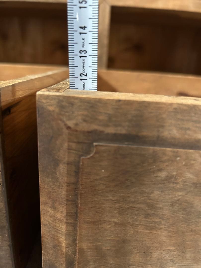 アンティーク　栗の木　本棚　オープンラック　飾り棚 古家具　店舗什器