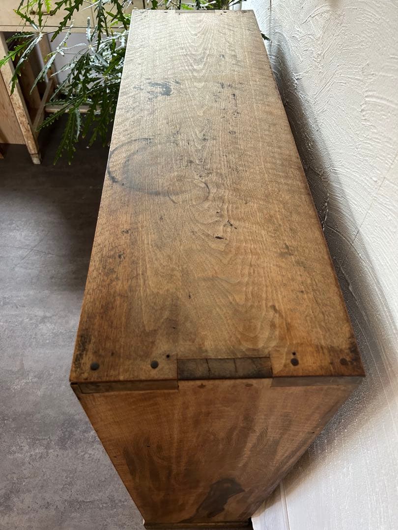 アンティーク　栗の木　本棚　オープンラック　飾り棚 古家具　店舗什器