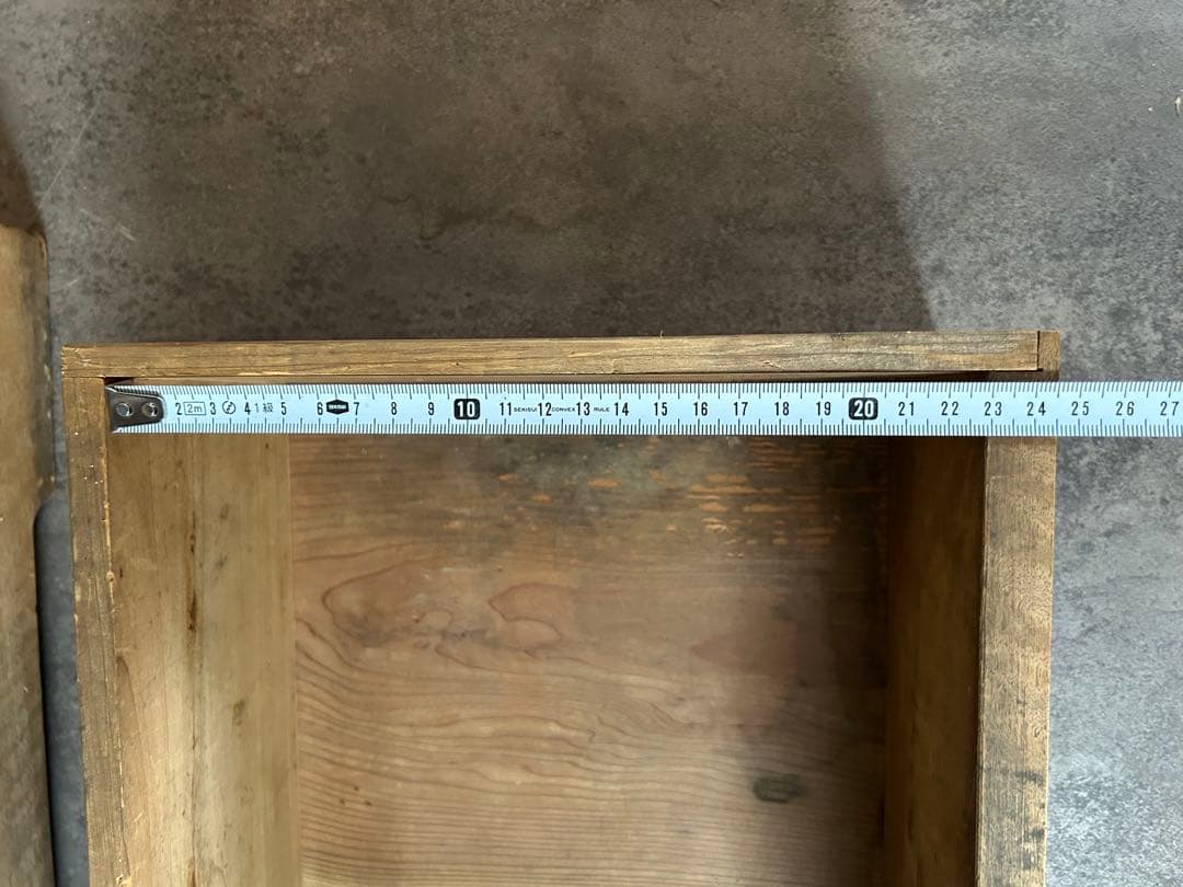 アンティーク　栗の木　本棚　オープンラック　飾り棚 古家具　店舗什器