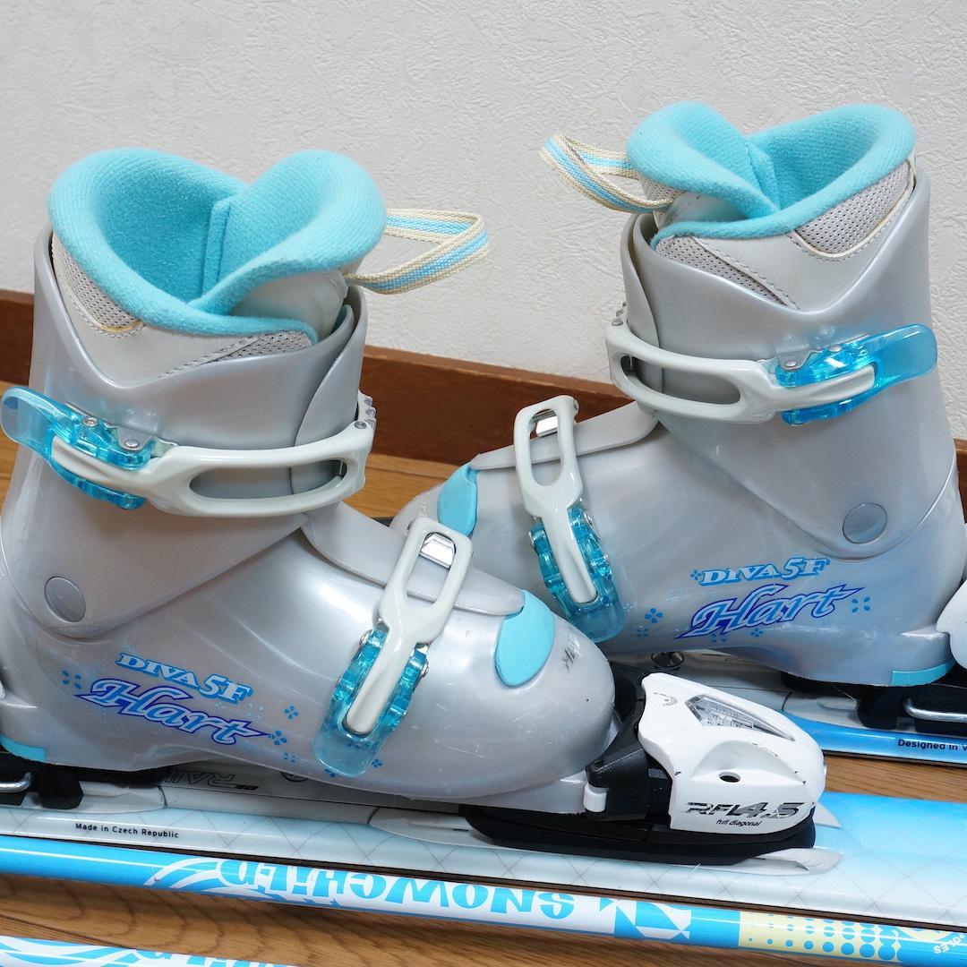 メンテ済 117cm 靴21cm HEAD カービングスキーセット (120