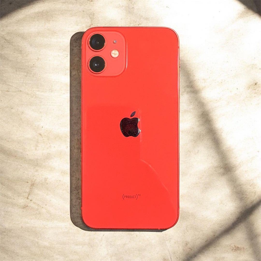 【操作可】【画面破損】iPhone 12mini PRODUCT RED