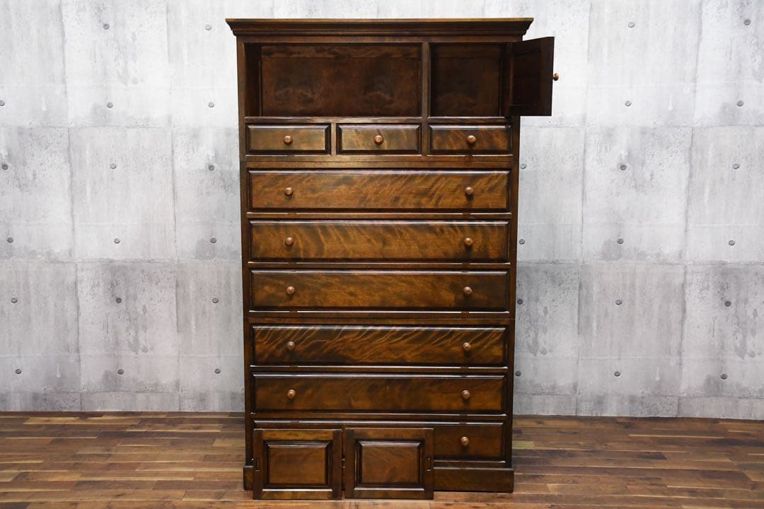 CFC32 美品 民芸家具最高峰 松本民芸家具 A型 和タンスⅡ 整理箪笥 7段