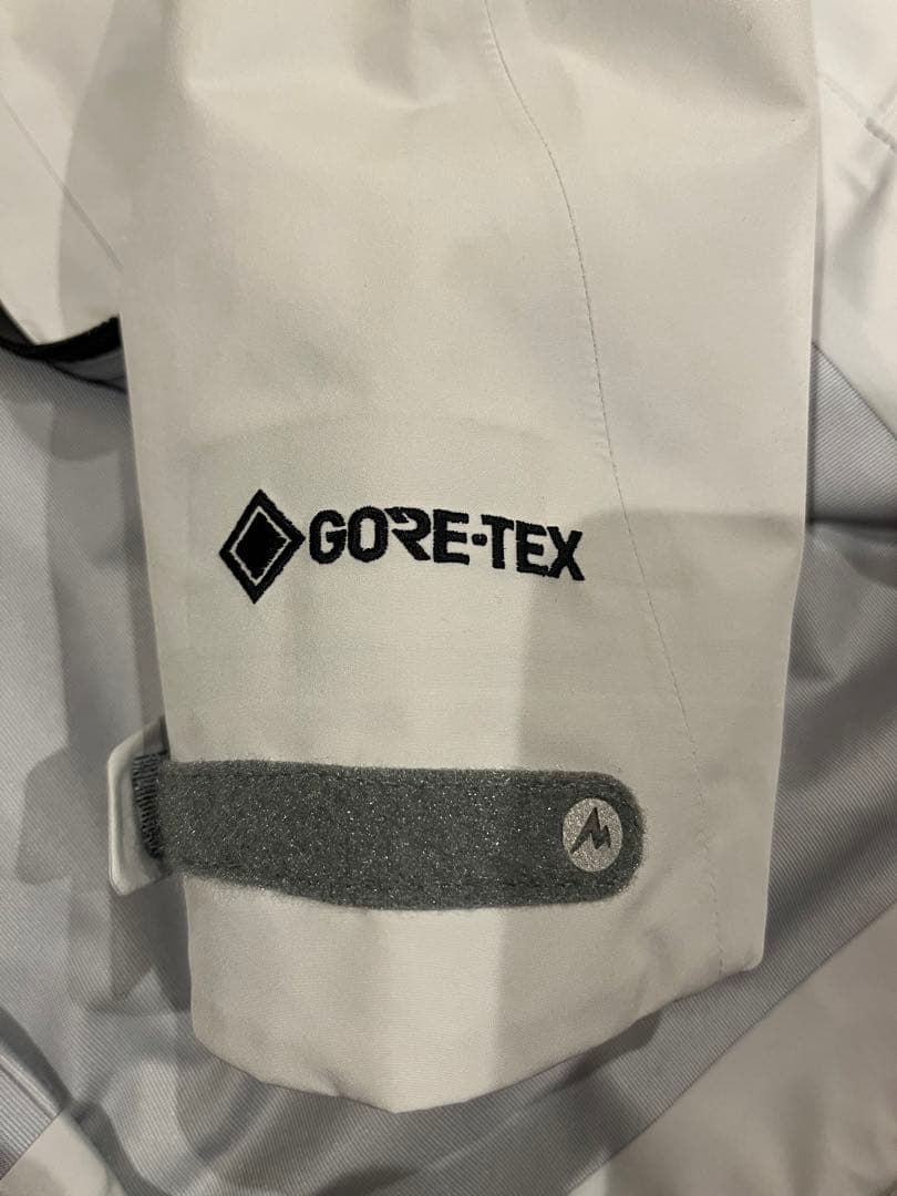 雑誌掲載 Marmot Mジャケット グレー ホワイト サイズM