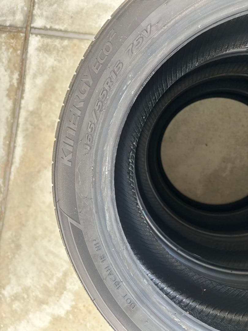 タイムセール　新品夏タイヤ ハンコック 165/55R15 75V 4本セット